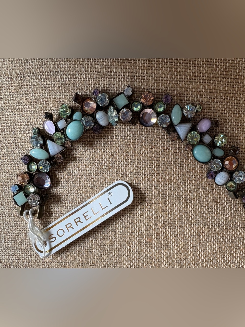 Sorrelli Pastel Multi-Color Crystal Statement Bracelet